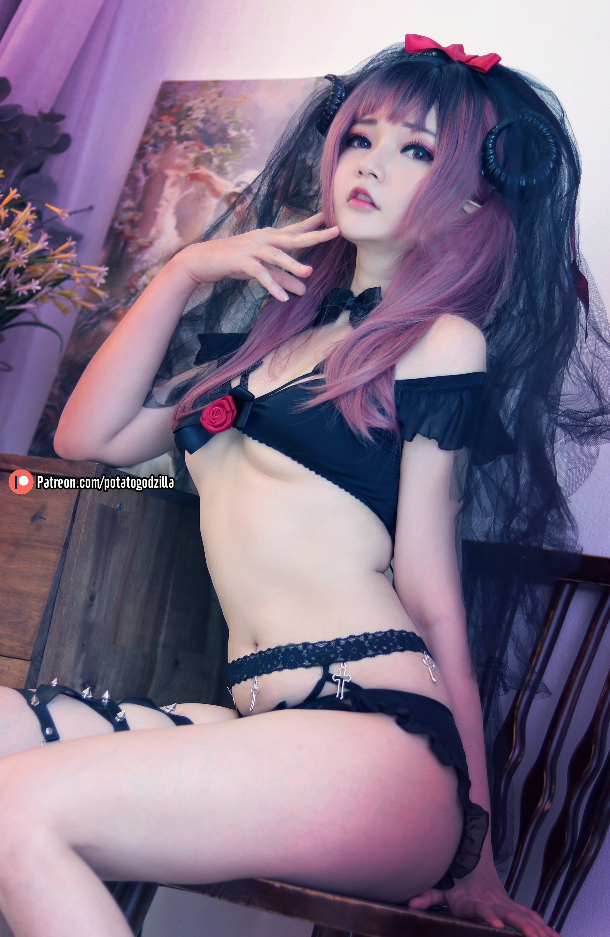 图片[1]-Potato Godzilla – NO.079 Lil Devil Bride[51P]-XikXak